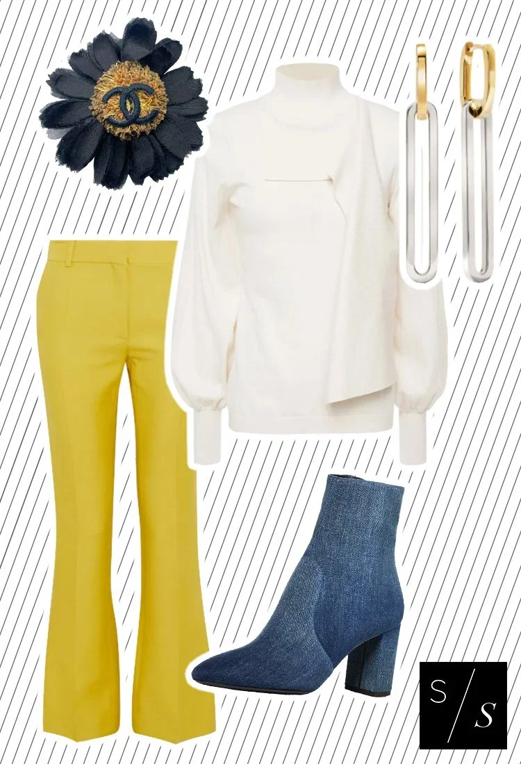 How to Wear Blue & Yellow Together from Laura K. Sawyier