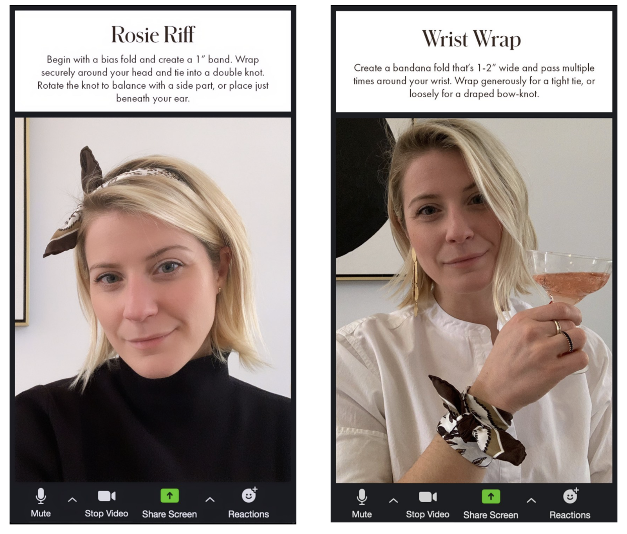 Zoom Style 101: Scarf Tying