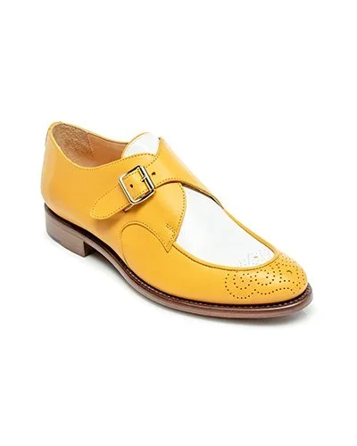 THE OFFICE OF ANGELA SCOTT Mr. Georgie Bicolor Monk-Strap Loafers
