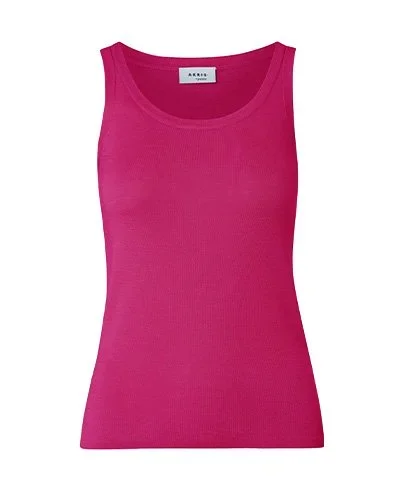 AKRIS PUNTO Scoop-Neck Wool Tank Top