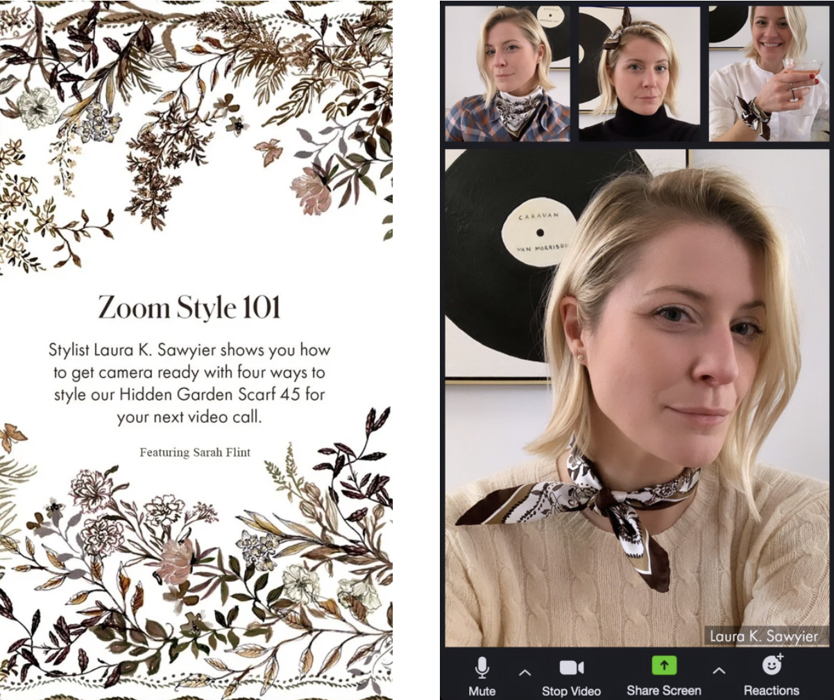 Zoom Style 101: Scarf Tying from Laura K. Sawyier