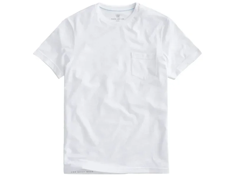MACK WELDON Pima Crew Neck Pocket T-Shirt