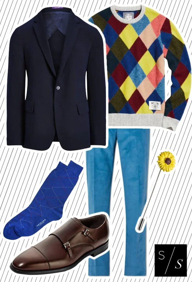 How to Wear Blue & Yellow Together from Laura K. Sawyier