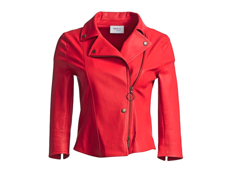 AKRIS PUNTO Napa Leather Biker Jacket