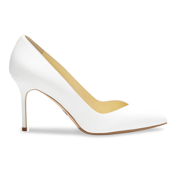 Perfect Pump 85 in White Leather Calf (more colors)