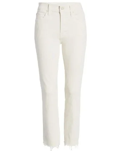 MOTHER The Mid Rise Dazzler Crop Fray Jeans  An everyday summer jean.