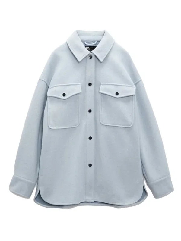 ZARA Buttoned Soft Overshirt