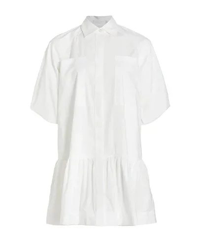 JONATHAN SIMKHAI STANDARD Chrissy Cotton Poplin Shirt Dress