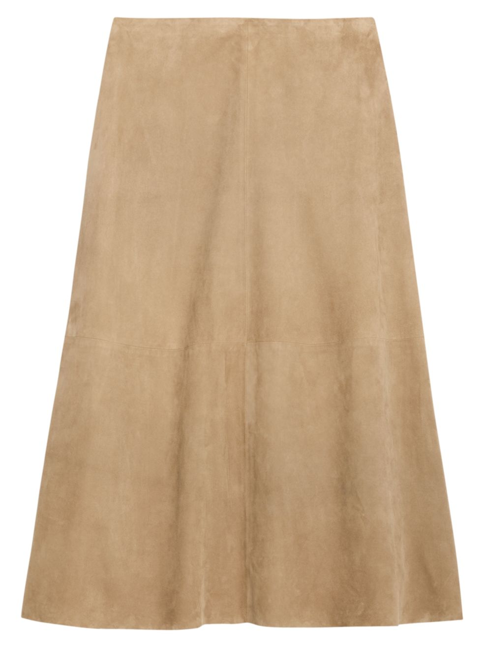 THEORY Volume Suede A-Line Skirt