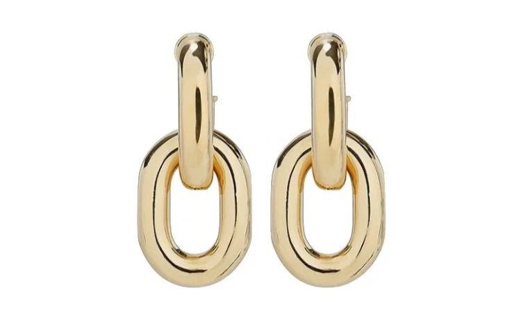 PACO RABANNE Gold Chain Link Earrings