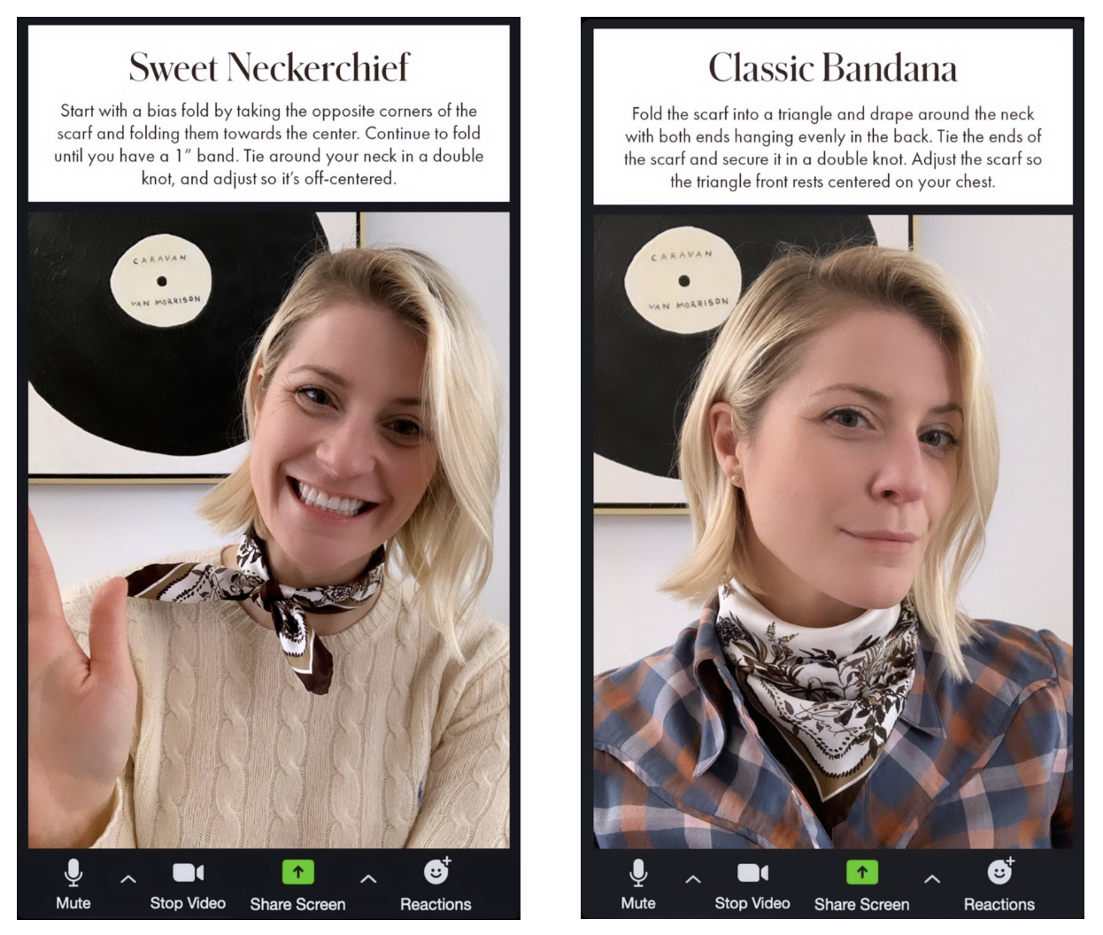 Zoom Style 101: Scarf Tying