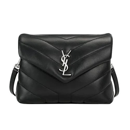 SAINT LAURENT Mini Loulou Matelassé Leather Crossbody Bag