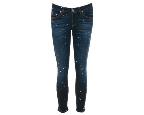 RAG & BONE Mid Rise Skinny Jean w/ Paint Splatter (Resale)  If a skinny is your jam, wear them, they’re not “out” of fashion!
