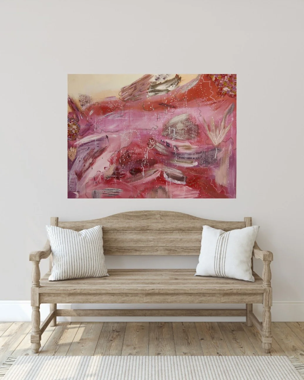 abstrakt maleri, maleri til stuen, køb af kunst