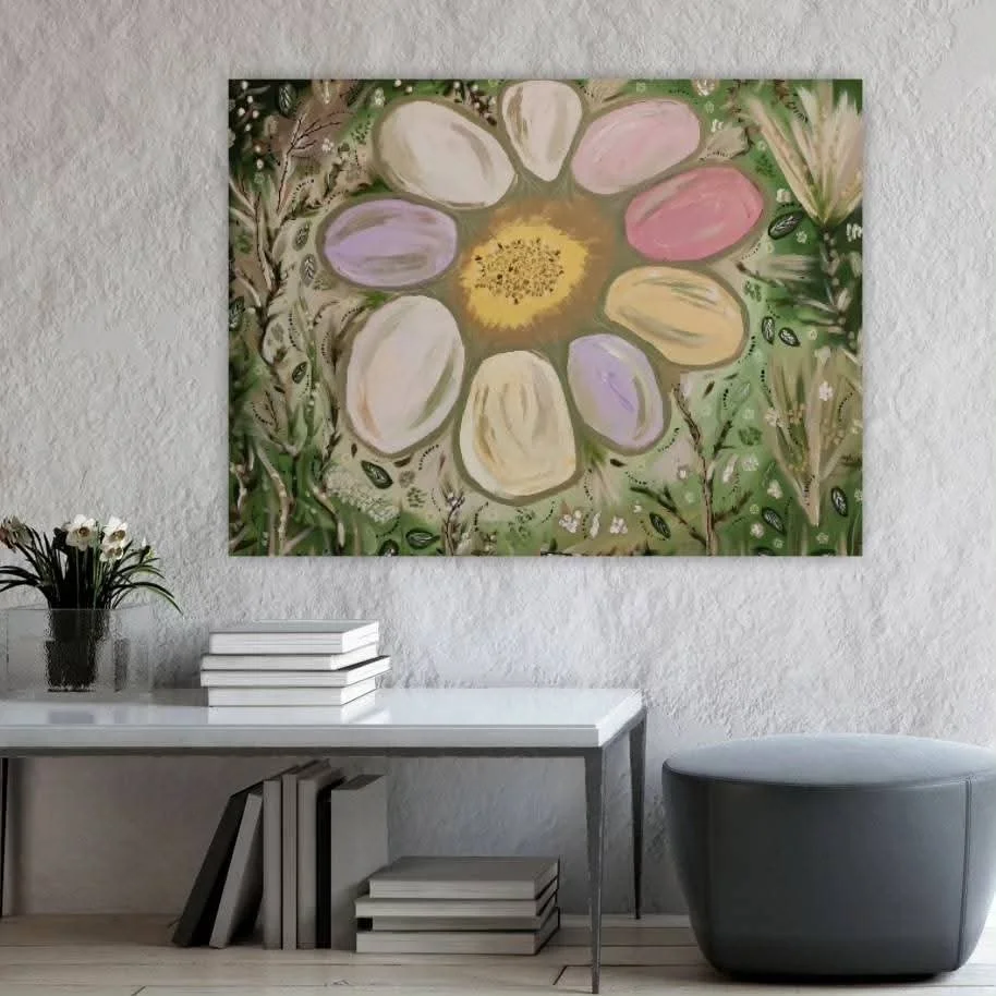 abstrakt maleri, maleri til stuen, køb af kunst