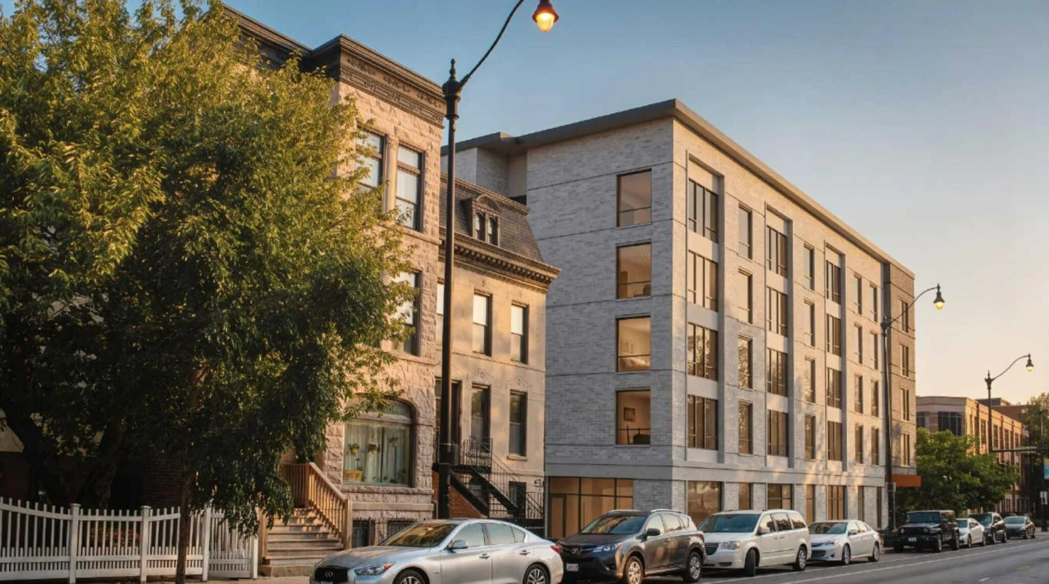 Rendering of Belden apartments redo