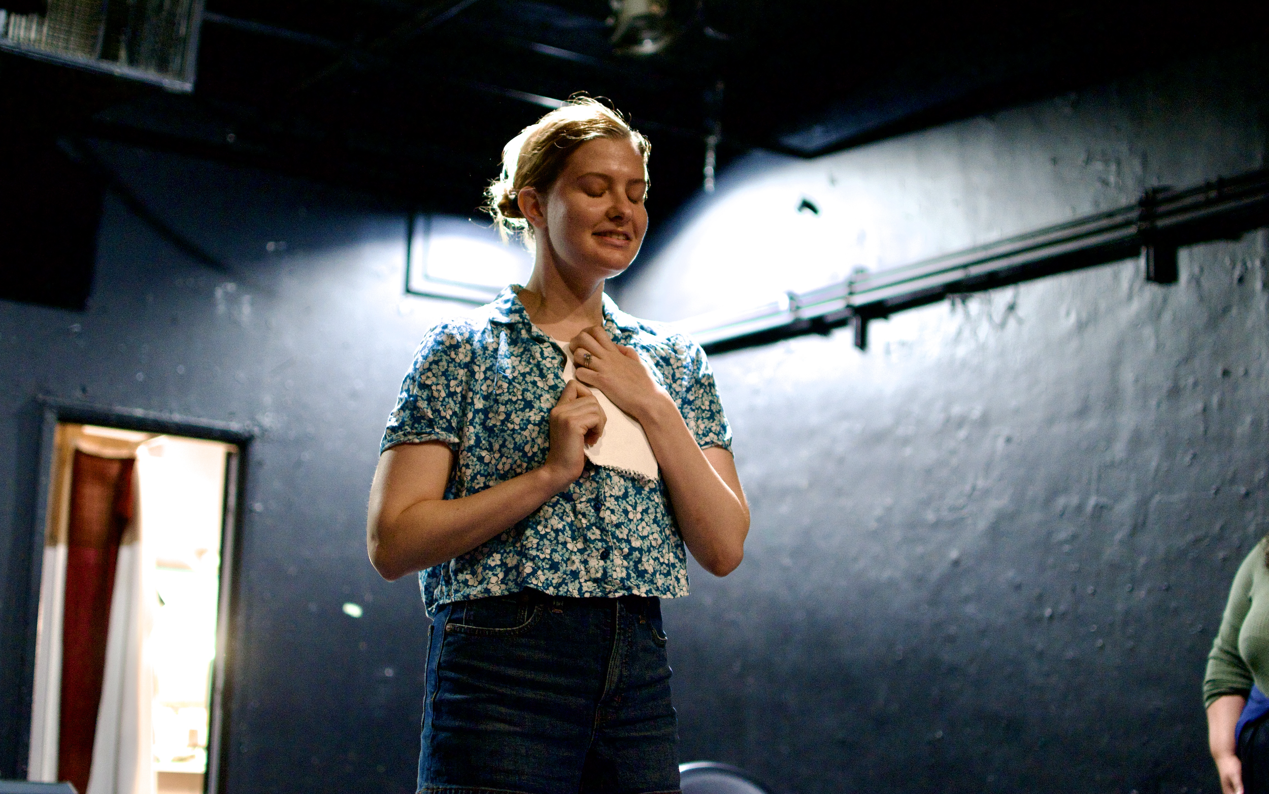 Rachel Guth in rehearsals for PASSION
