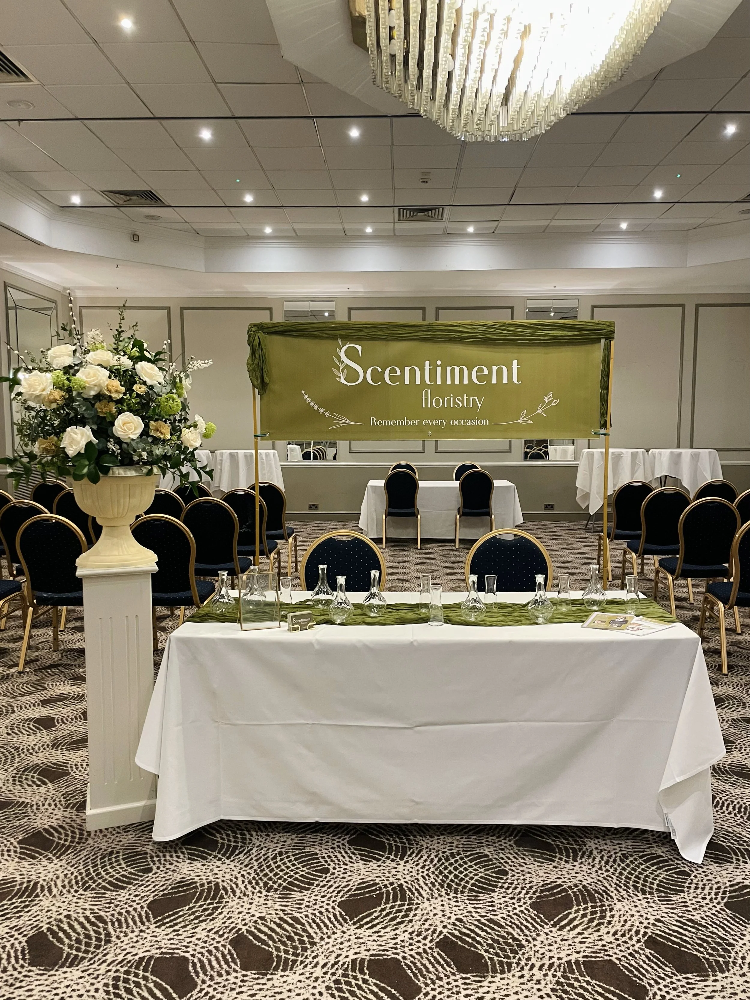 Venue flower decoration by Scentiment floristry