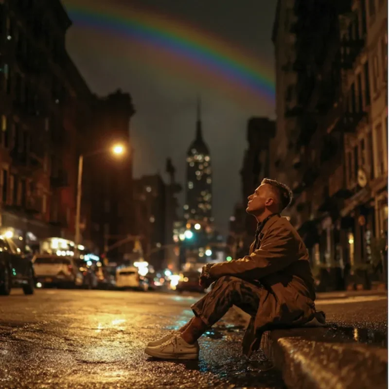 Aldea Counseling Man Sitting Alone on City Street
