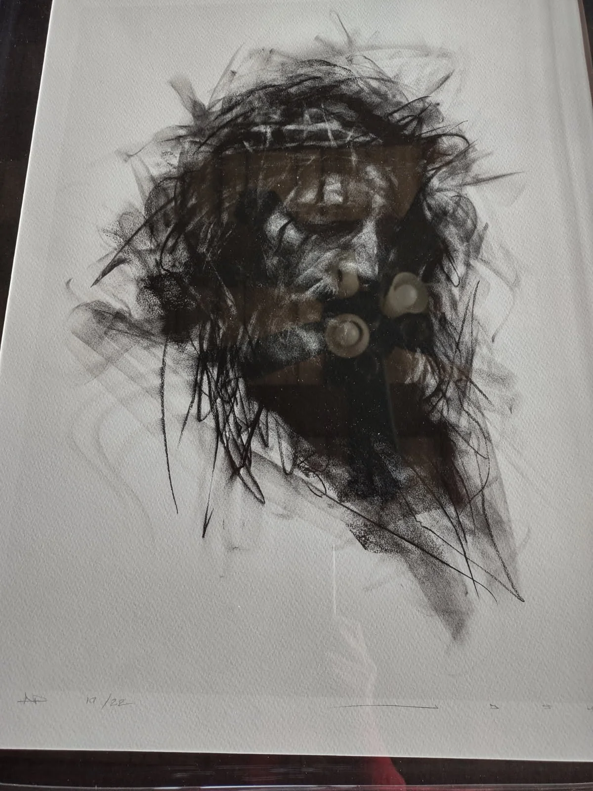 SOLD! Mad Charcoal signed artist proof Nothing but the Blood (Mad Charcoal 2024)