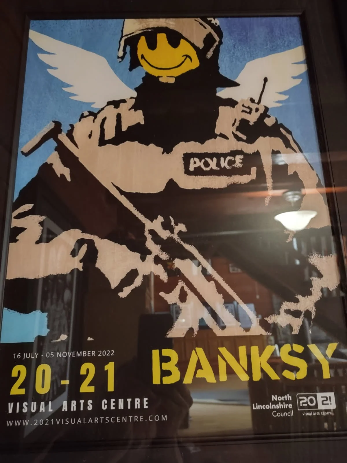 Banksy exhibition lithograph 'Flying Copper' Deluxe edition for the New ...