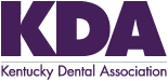Logo of the Kentucky Dental Association with purple text on a white background.