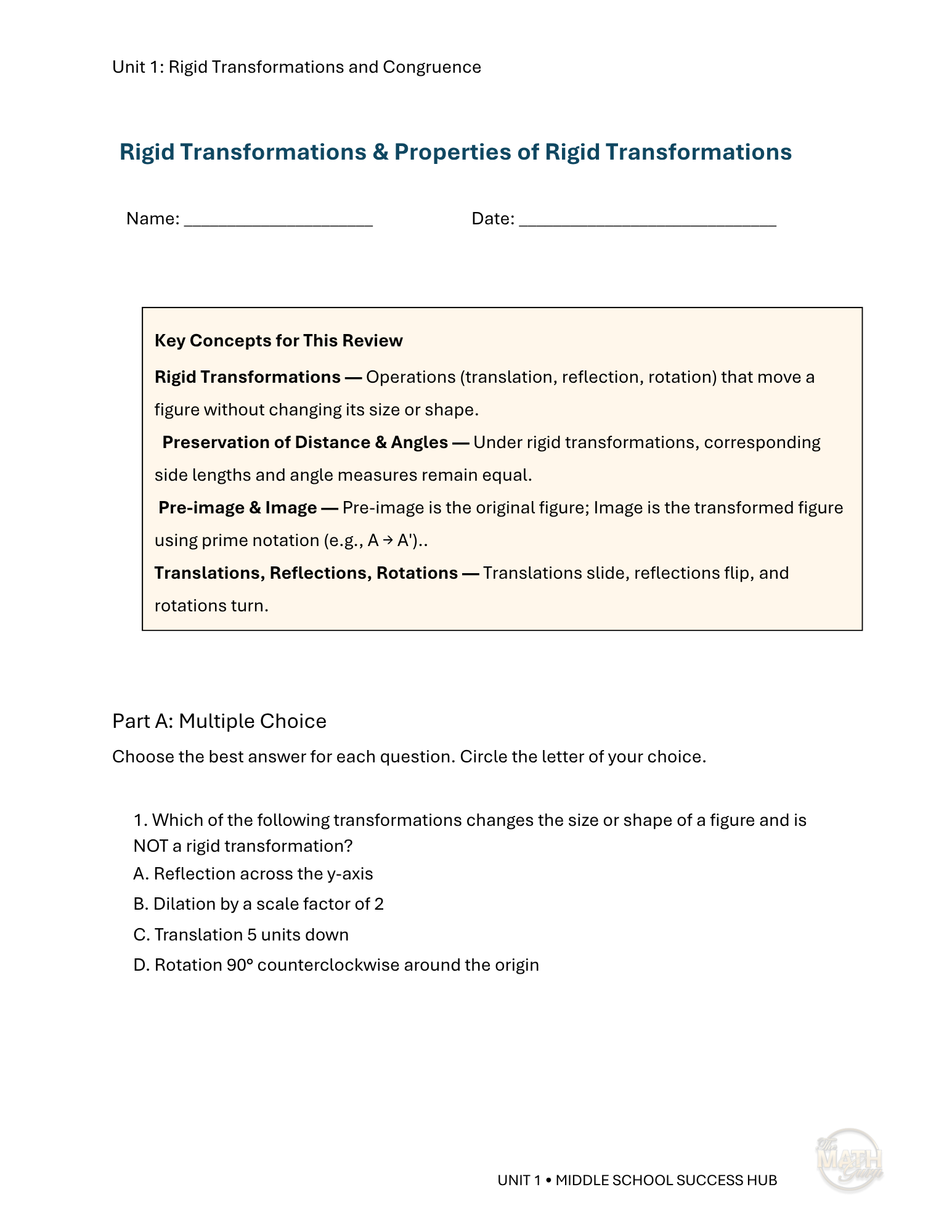 8th Grade Unit 1 - Rigid Transformations and Congruence Workbook (5).png