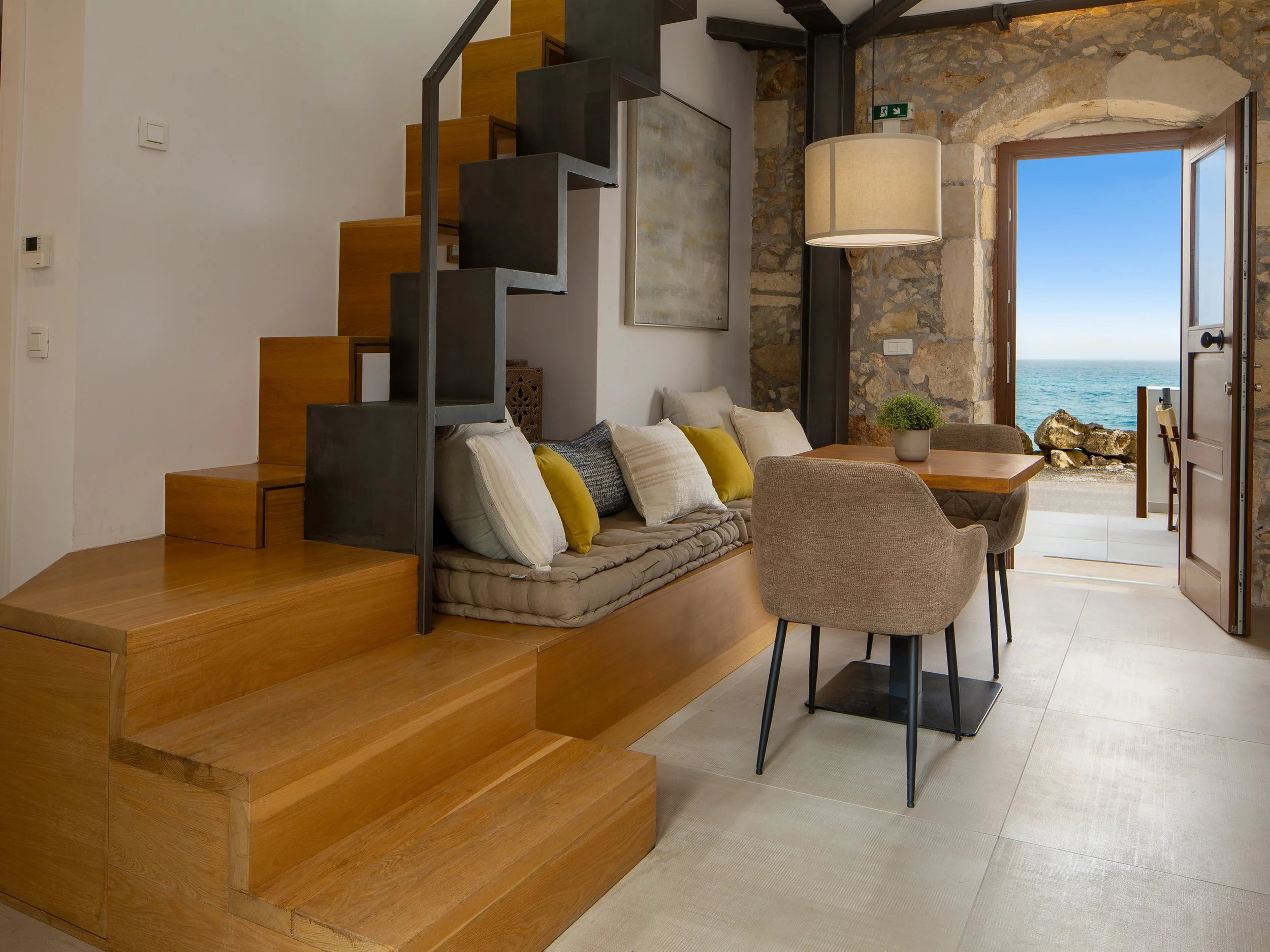 Fully equipped kitchen with a dining area.