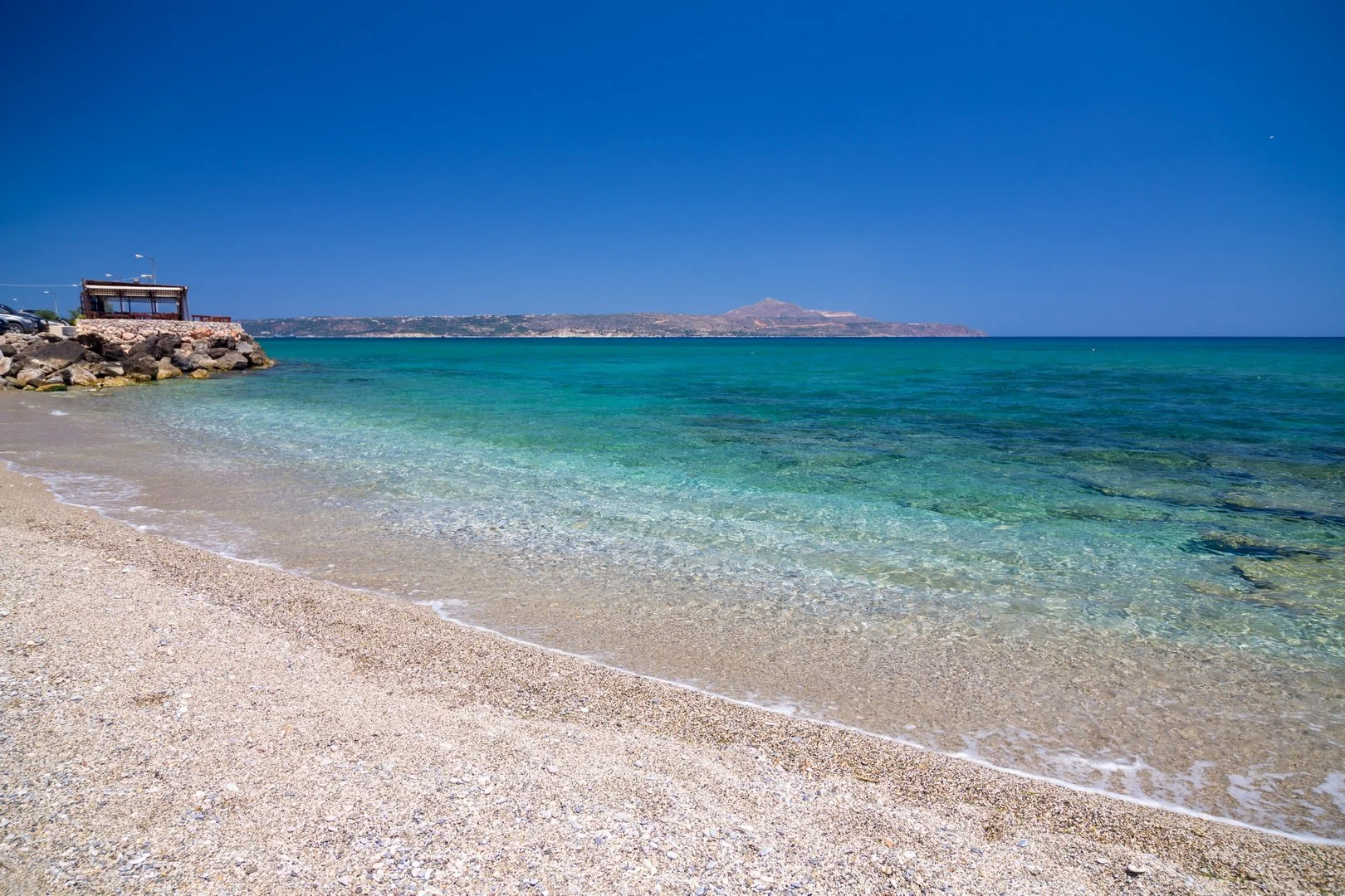 Kalyves beach, just 5 min walk from the villa