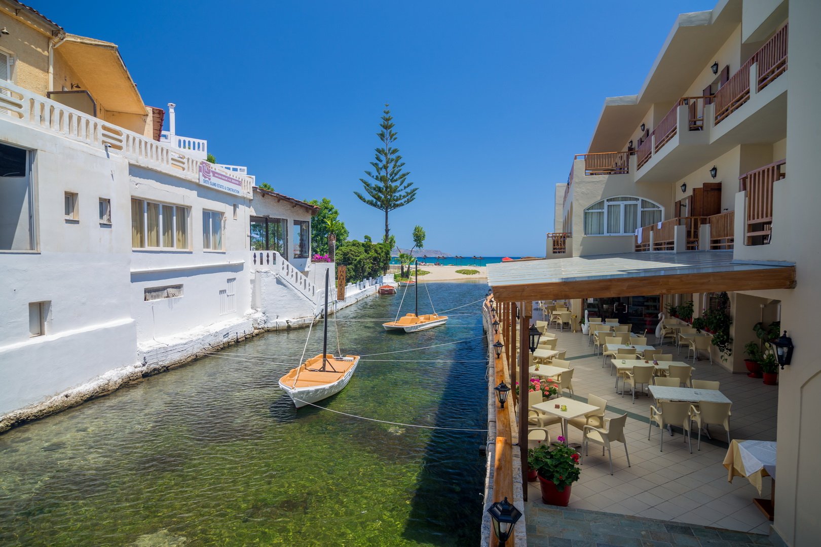 Xidias river in the center of the village