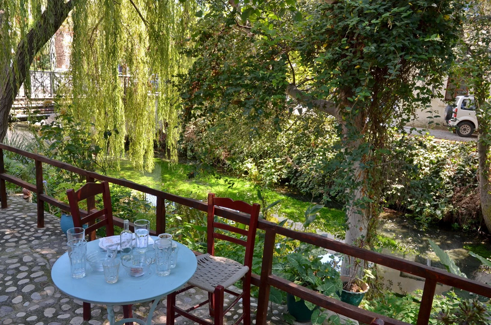 Xidias river in the center of the village