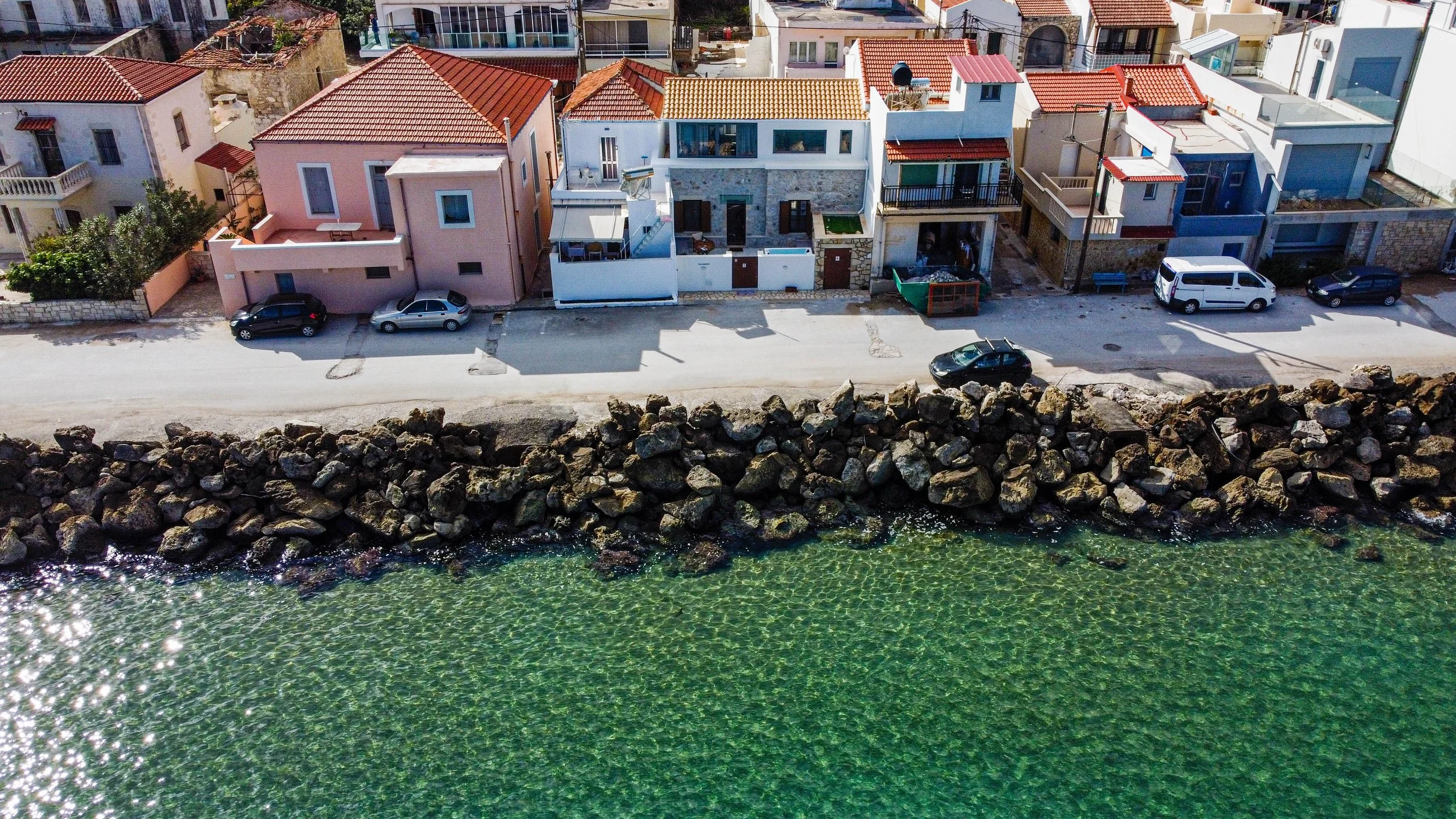 Aerial image of the Villa 