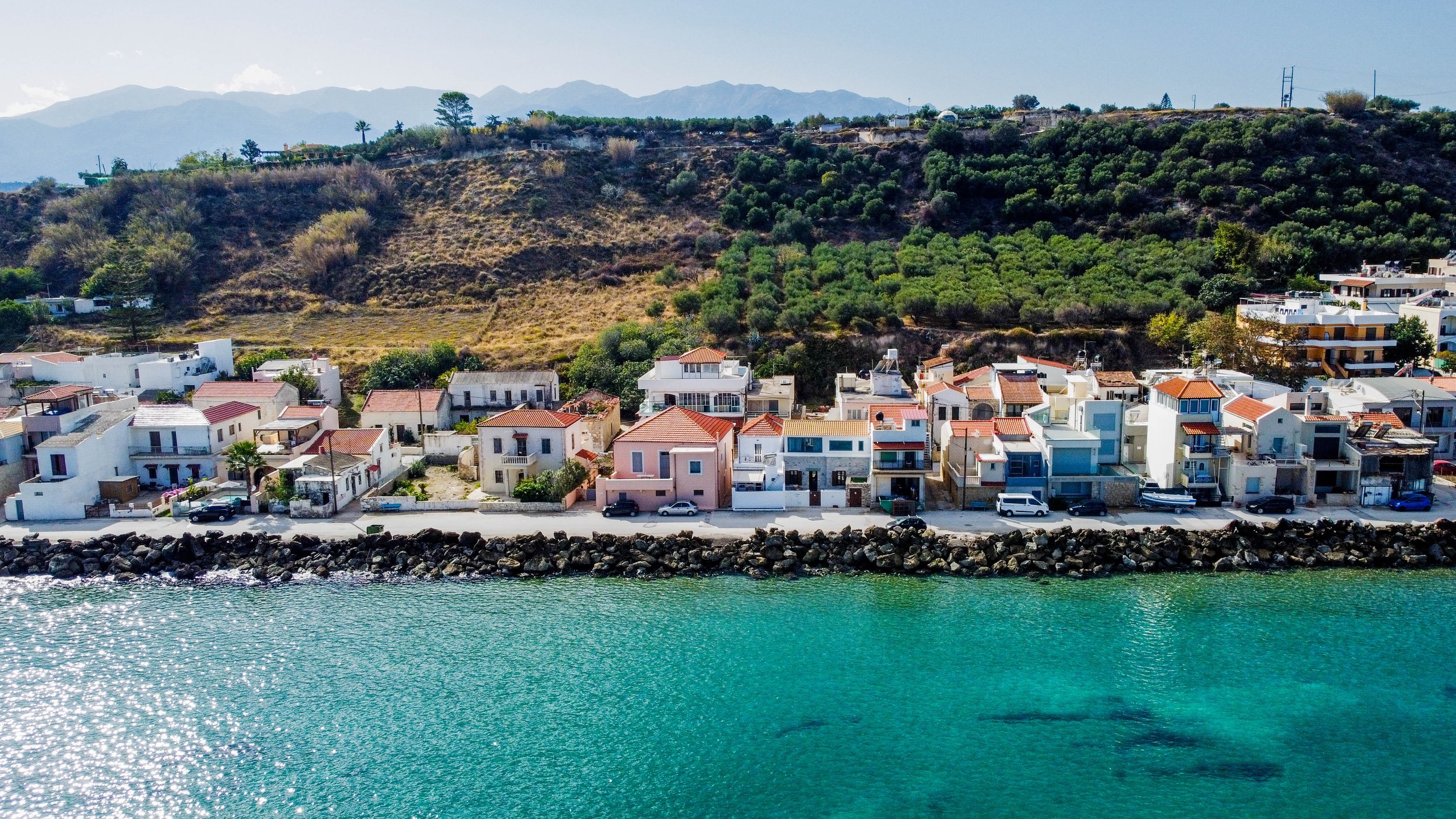 Aerial image of the Villa 
