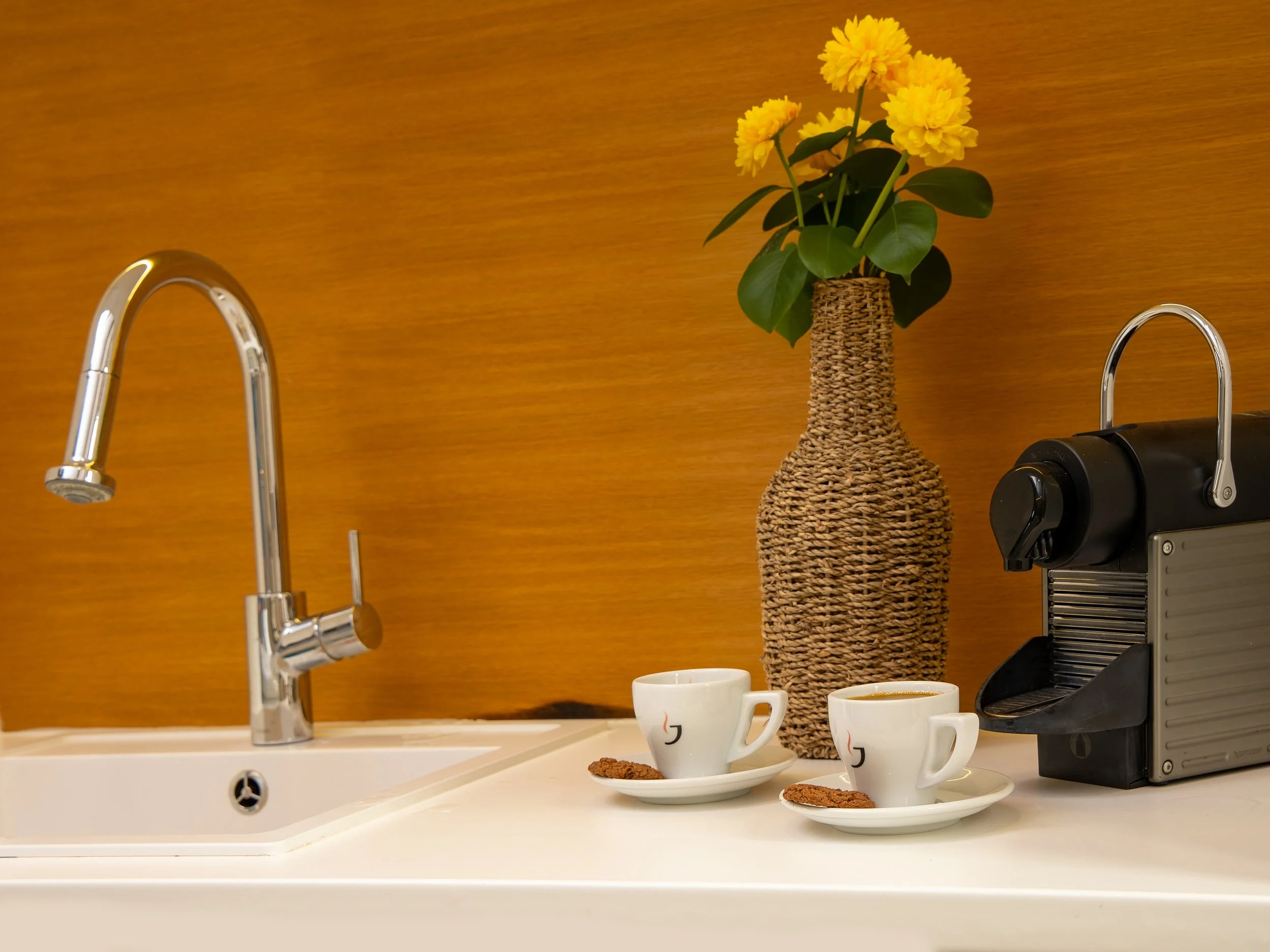 Fully equipped kitchen with a dining area.