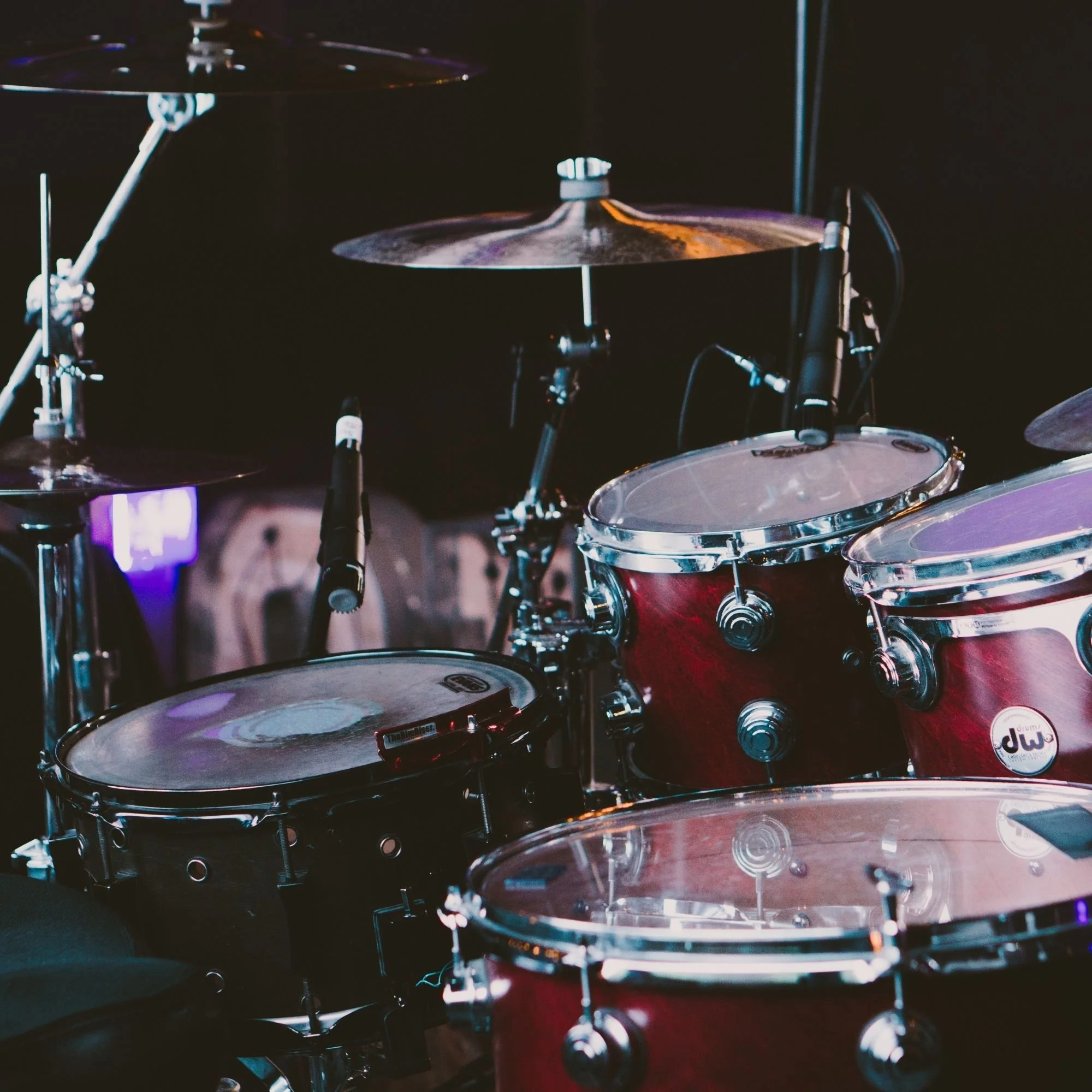 Drum student practicing full song with private instructor during in-home lesson in South Bay.