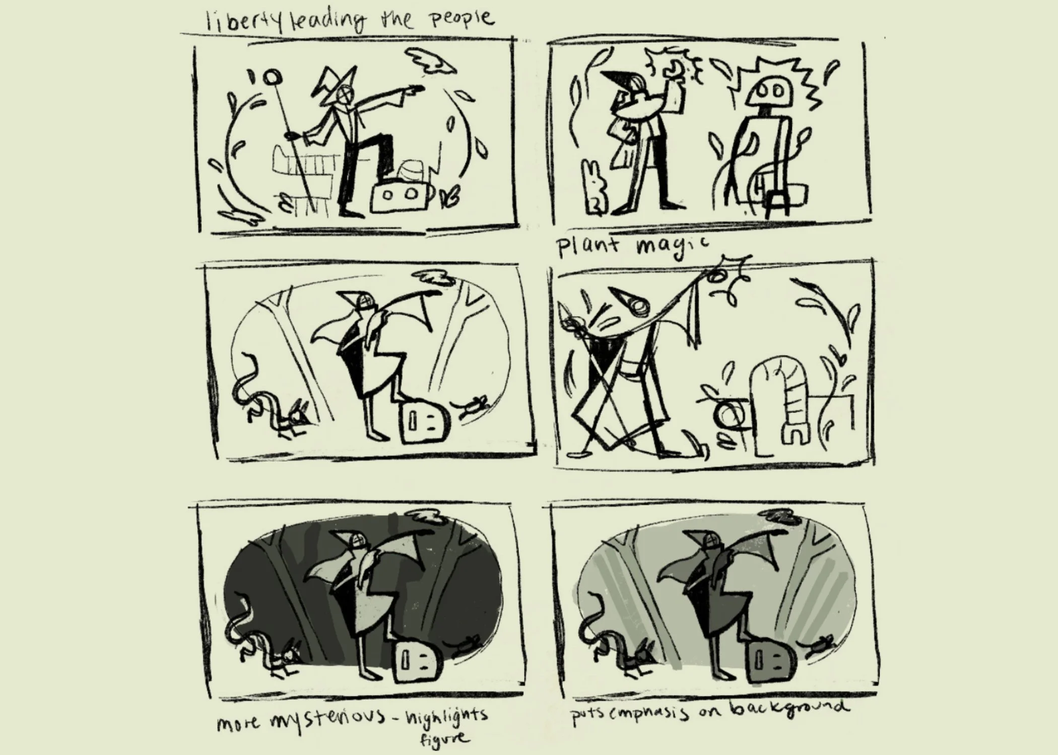 Composition Options and Value Sketches