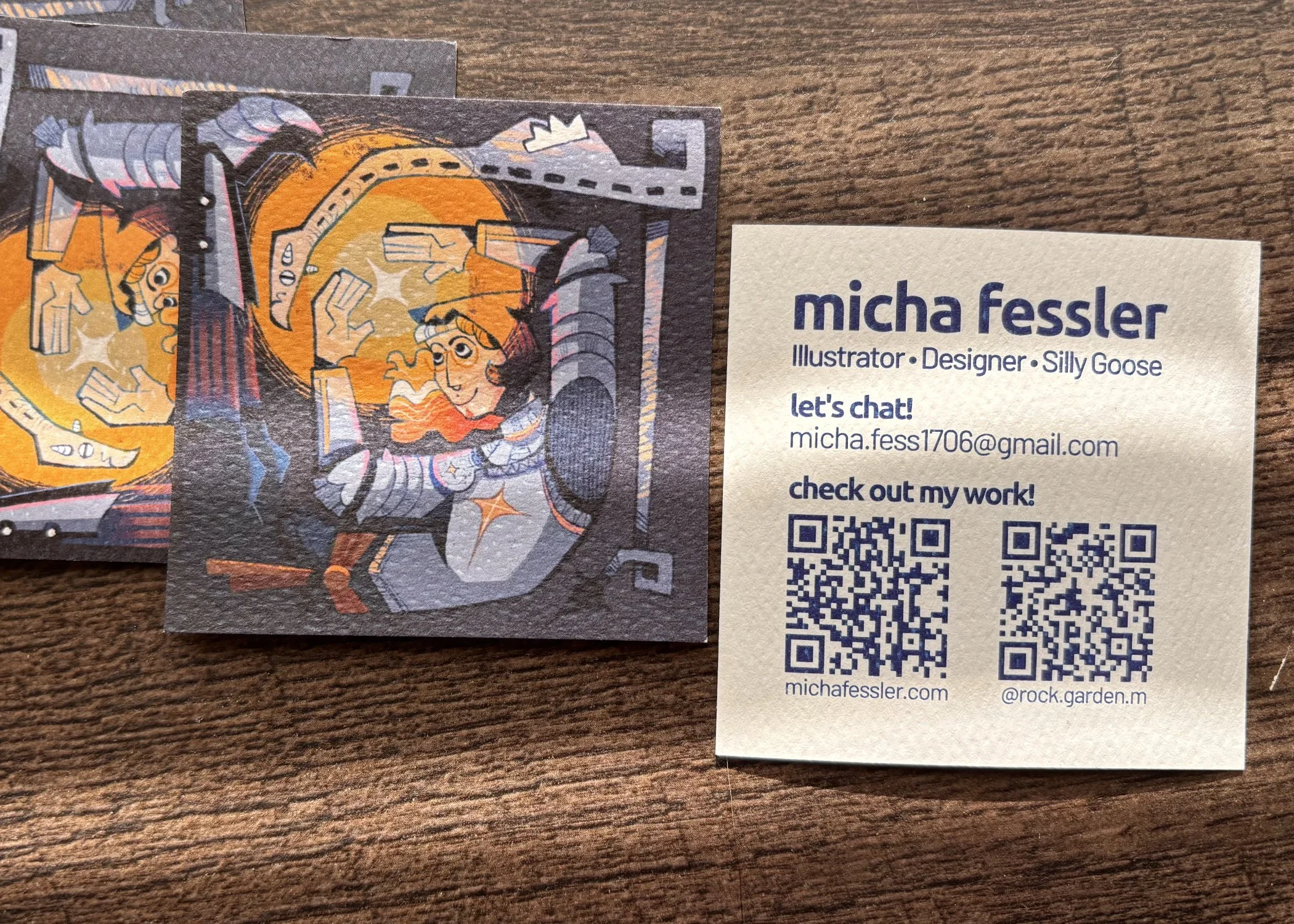 Printed front and back