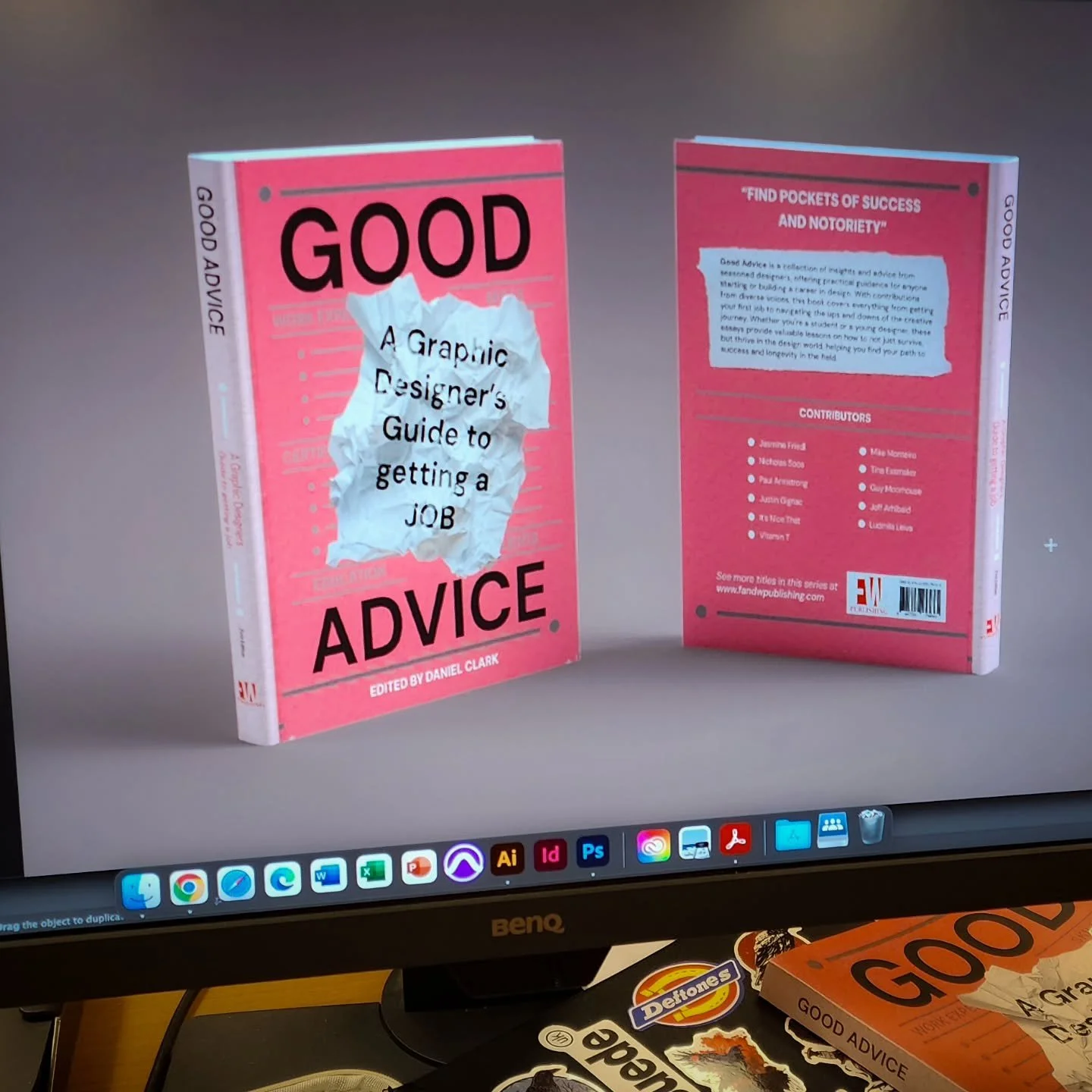 Another assignment done. 📕 And it's pink, dammit! 📕 What's for dinner?

#bookcoverdesign #graphicdesign #pink