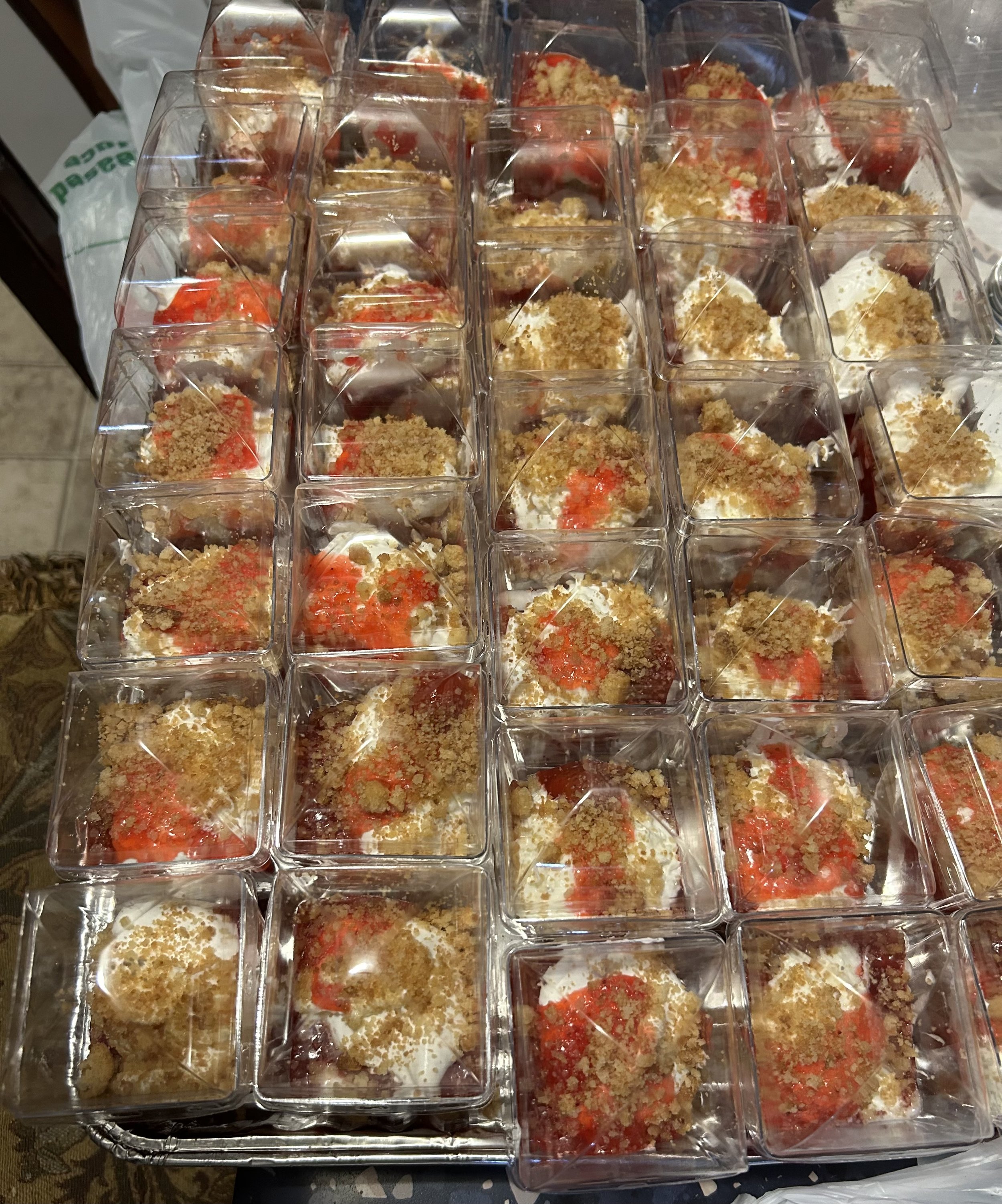 Strawberry or Hershey Bar Cake Cups