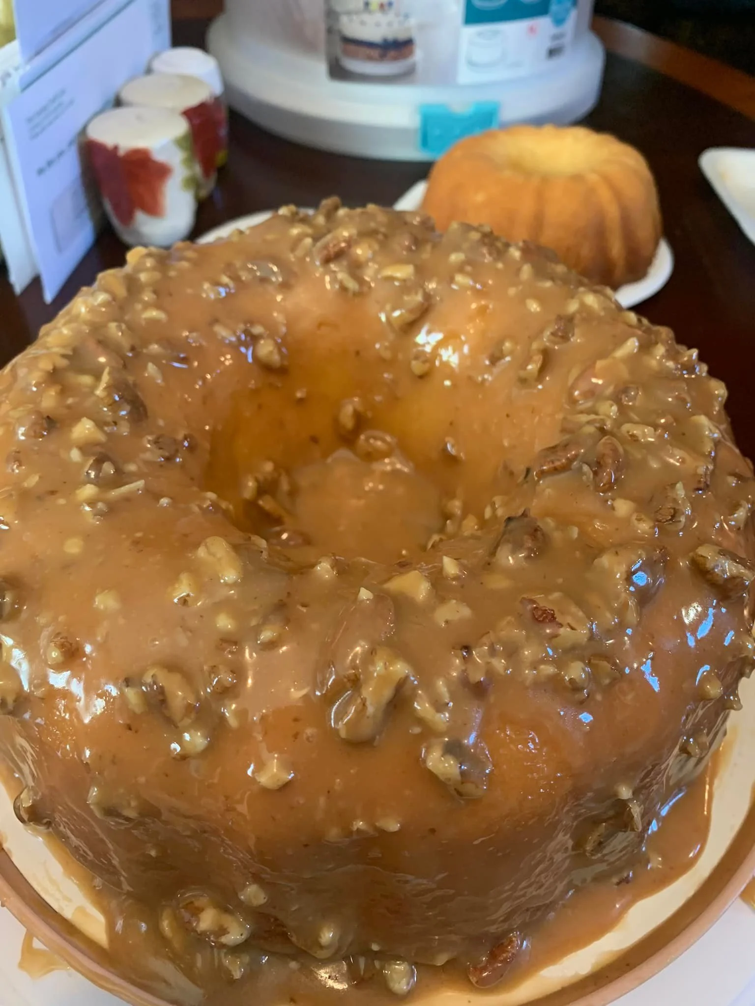 Caramel Pound Cake w/ Pecans