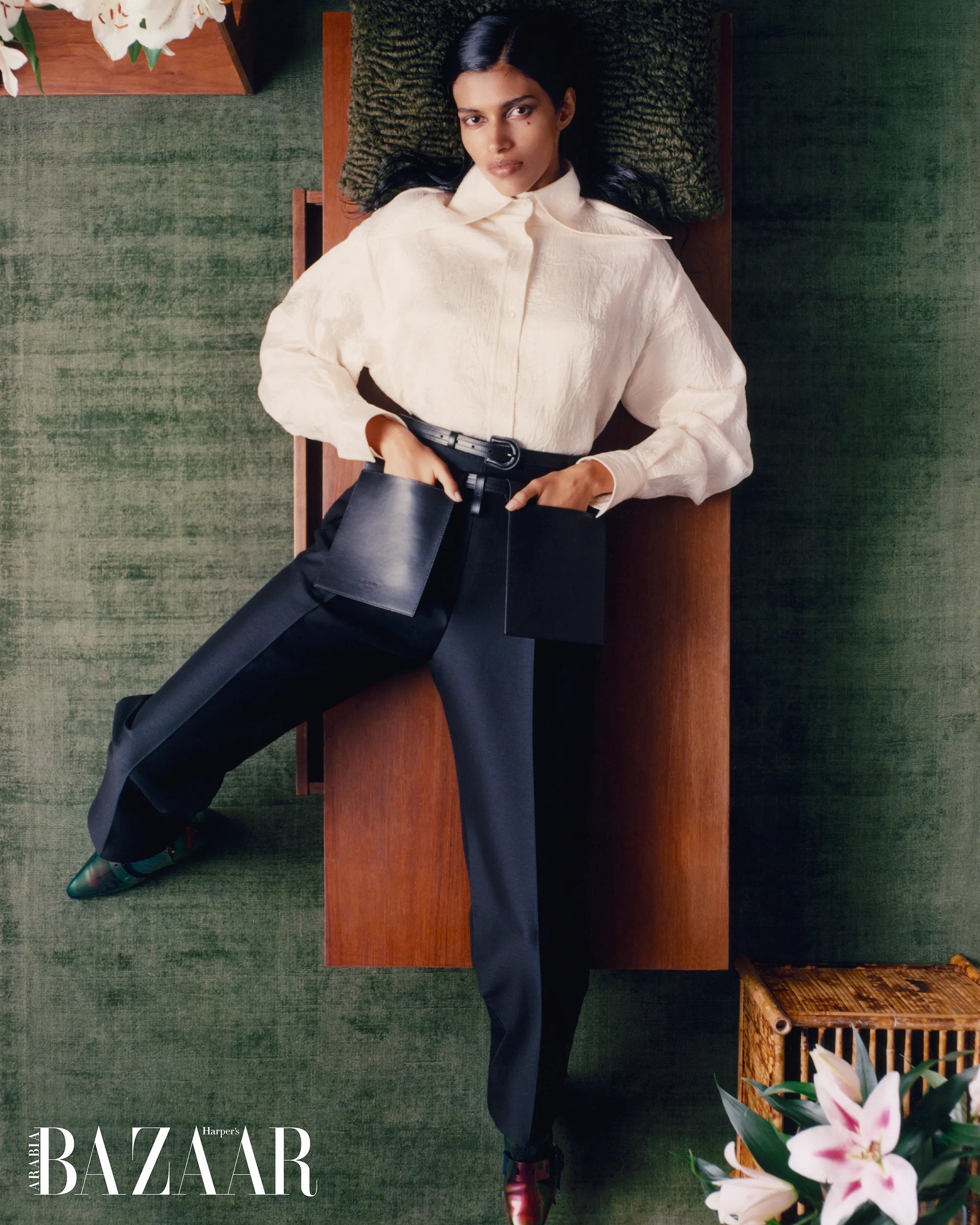 HARPERS BAZAAR ARABIA      PHOTOGRAPHY OLIVER OGLESBY            STYLING OTTER JEZAMIN                                                                                           SET DESIGN LEE FLUDE                             HAIR YUI OZAKI          