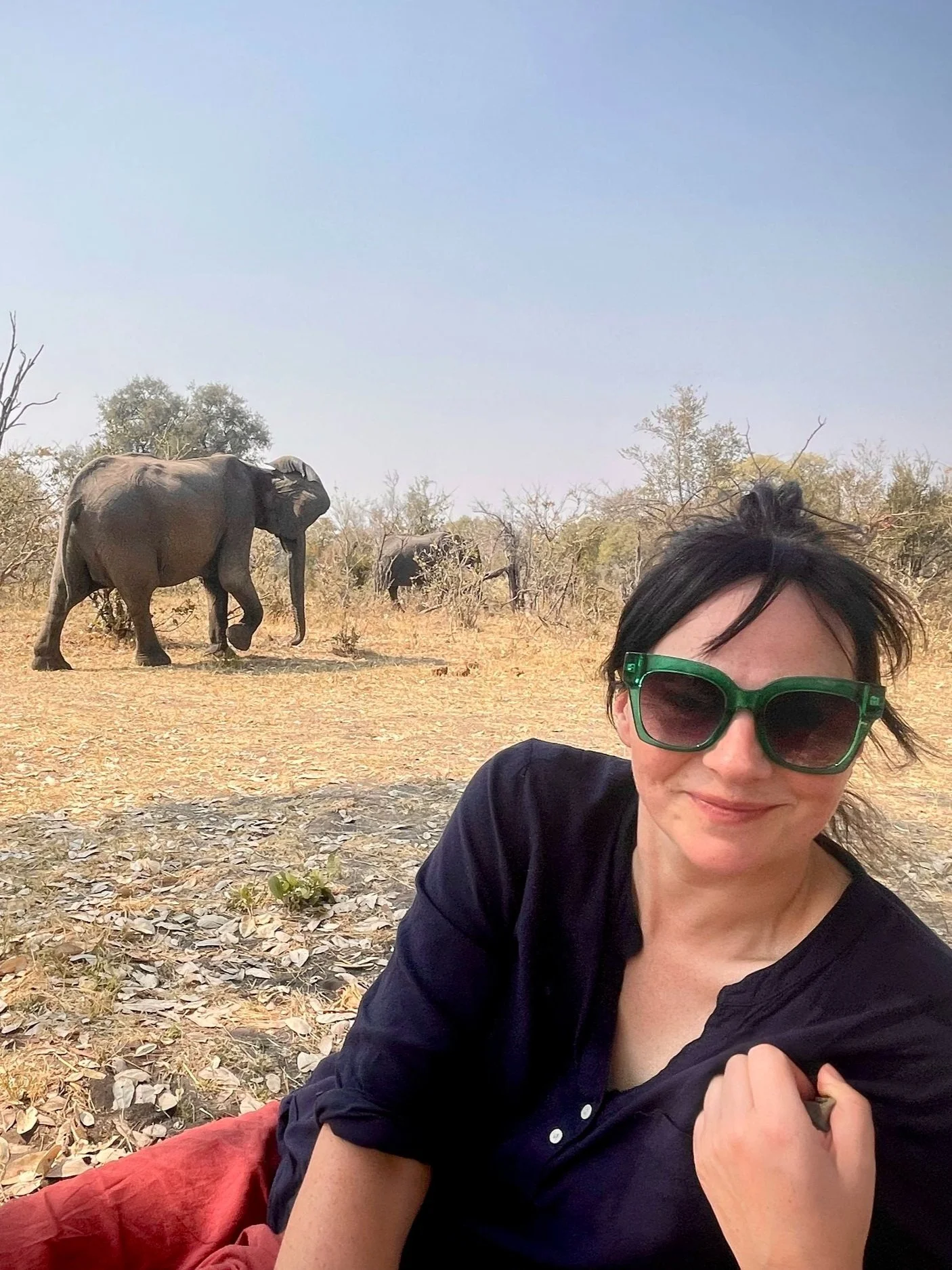 Camping along the Kwai River, Botswana