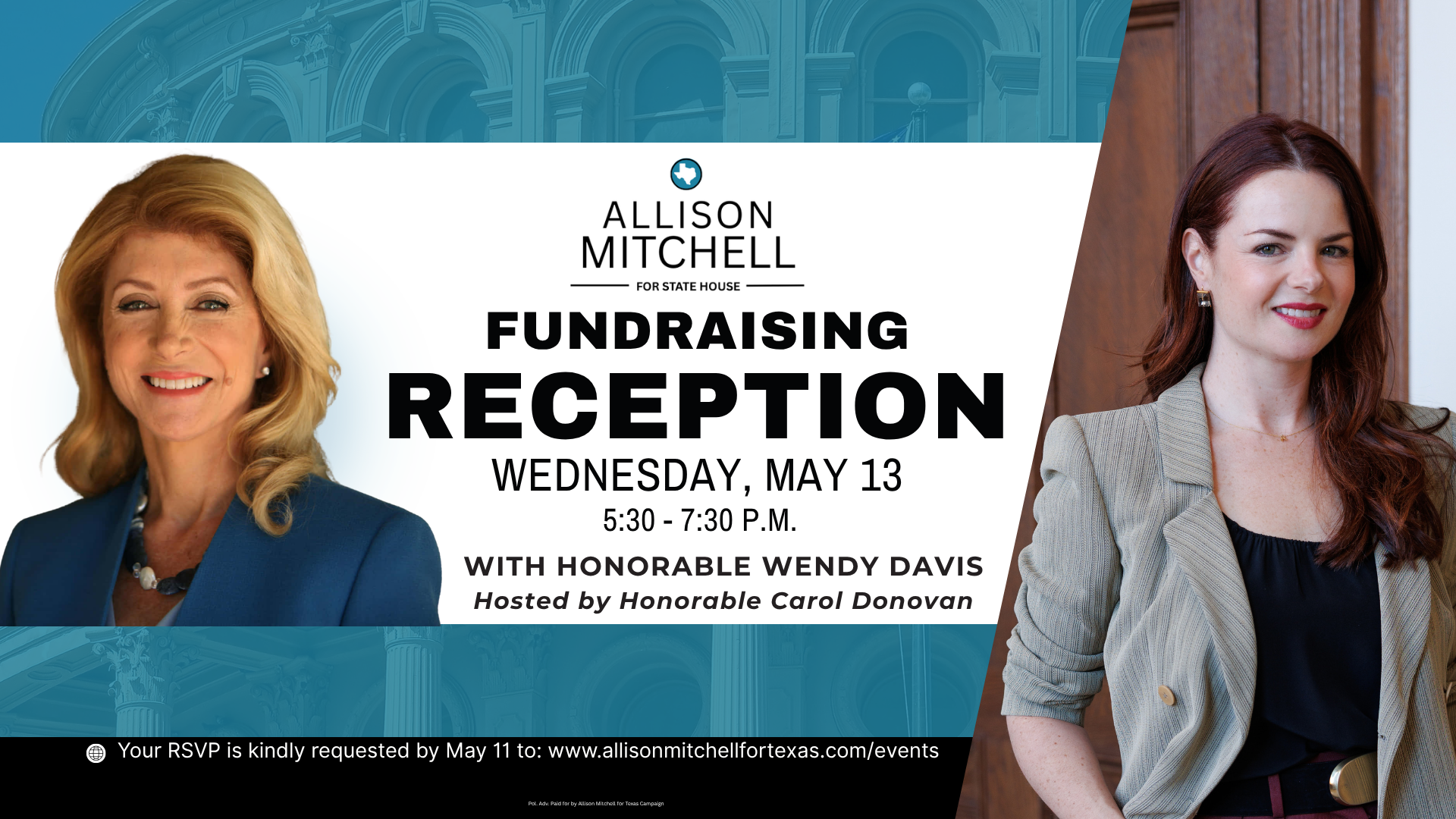 Fundraising Reception with Honorable Wendy Davis