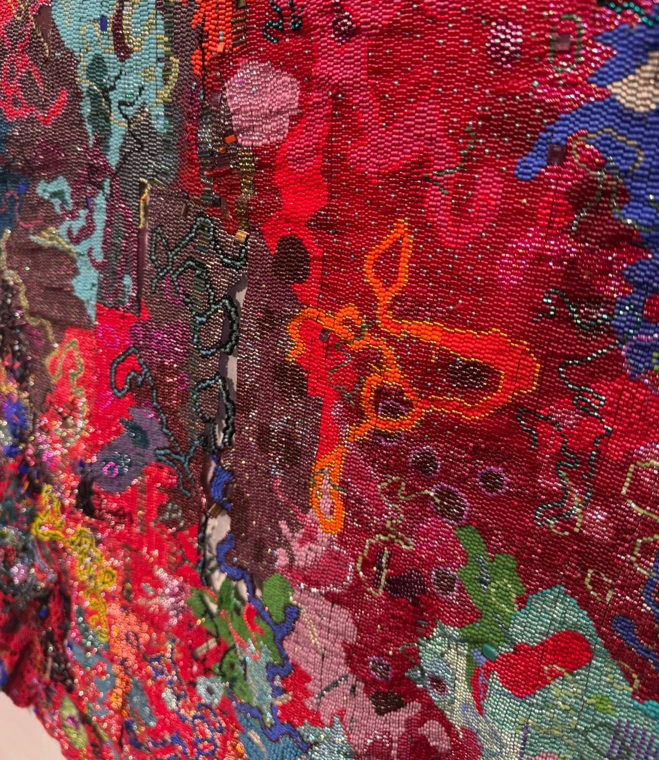 Detail of Joyce J. Scott at Goya Contemporary