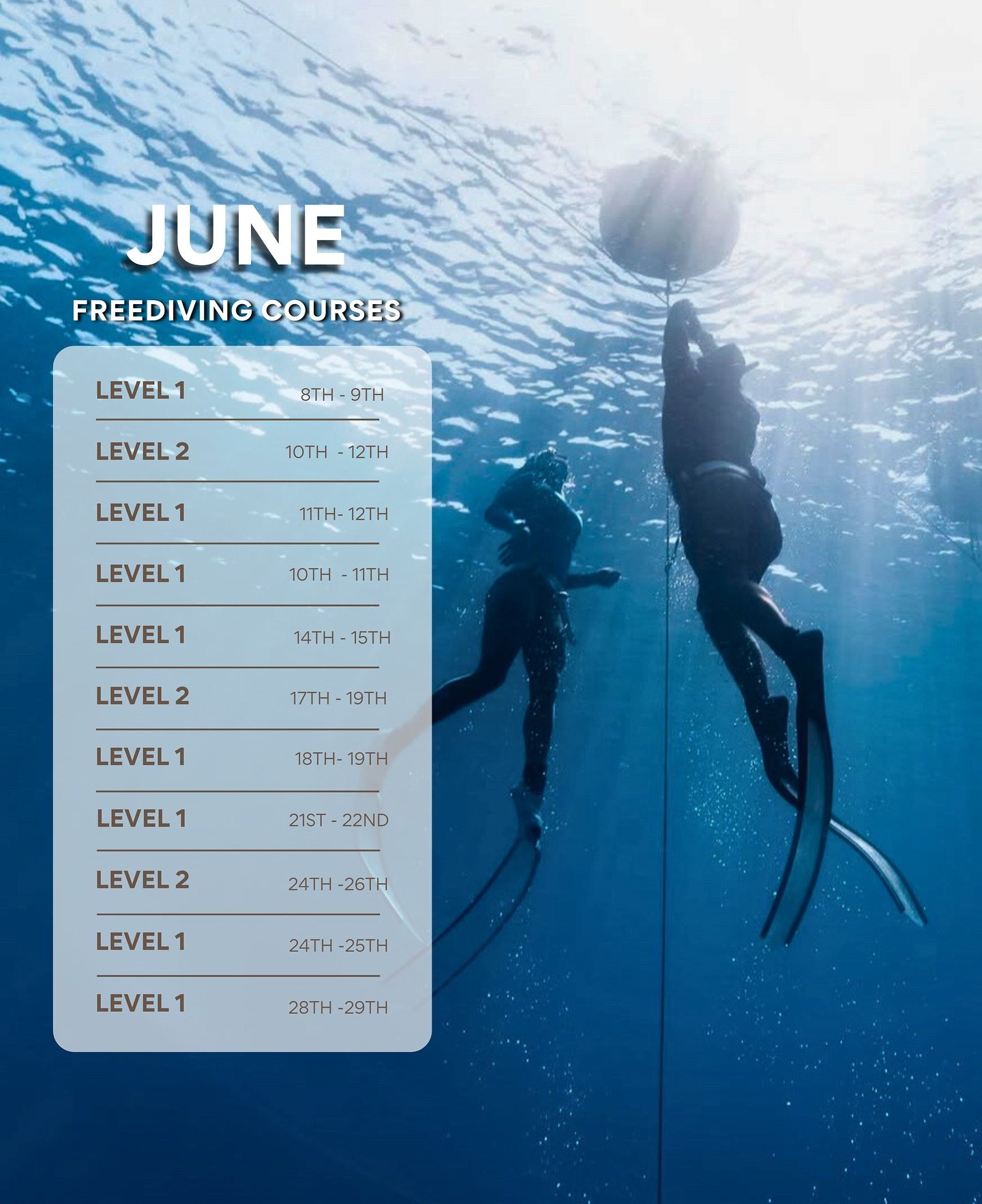 Freediving with @apneistafreediving isn&rsquo;t just about holding your breath, it&rsquo;s about reconnecting with yourself.
 
In the quiet blue of the ocean, we teach you to slow down, listen to your body, and tap into a deeper state of awareness. 
