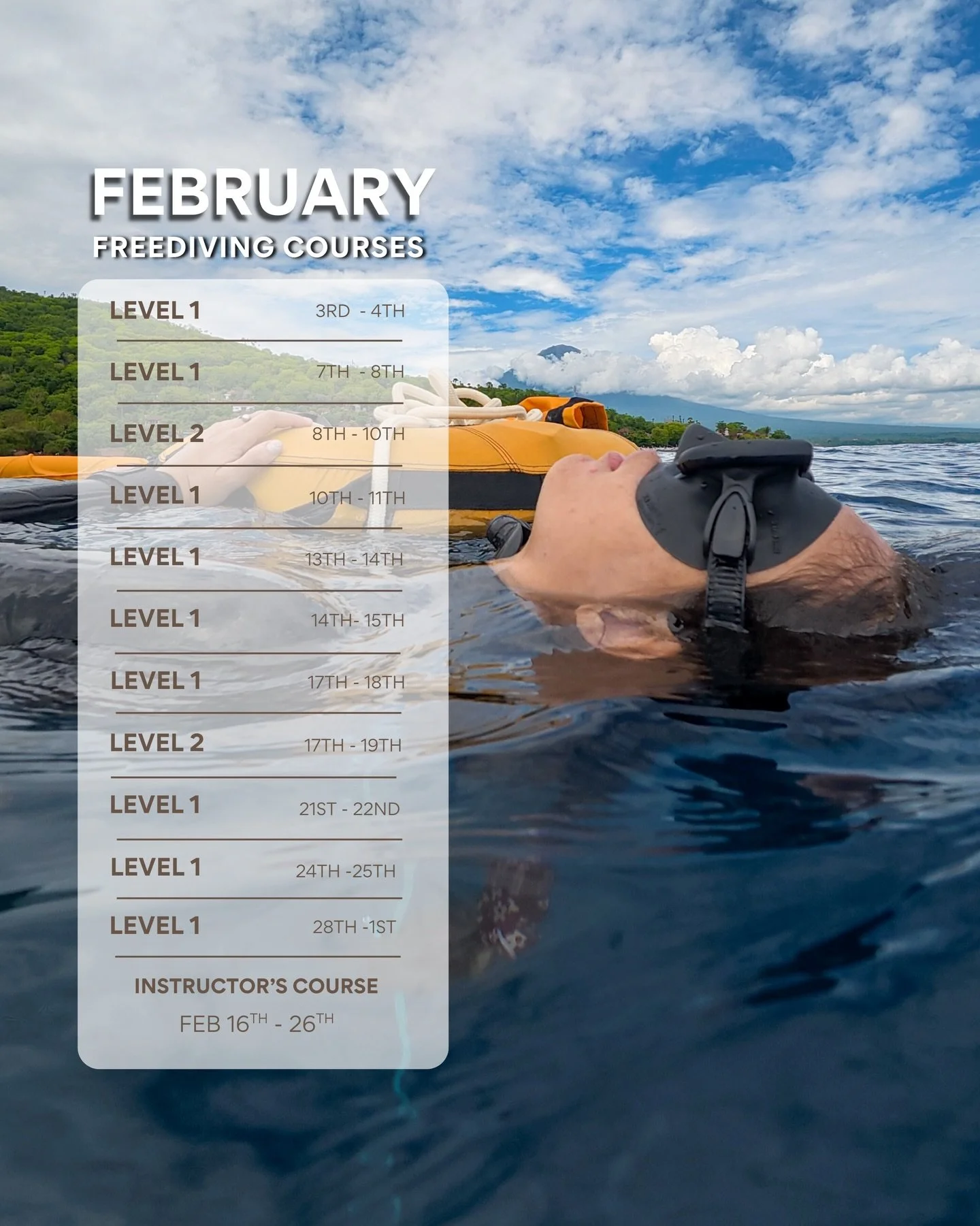 Welcome to @apneistafreediving, your oceanfront sanctuary in Amed, Bali.

Located in the heart of Jemeluk Bay,  @apneistafreediving is more than a training center. It is a place where water, breath, and community come together.

Train in our 25 meter