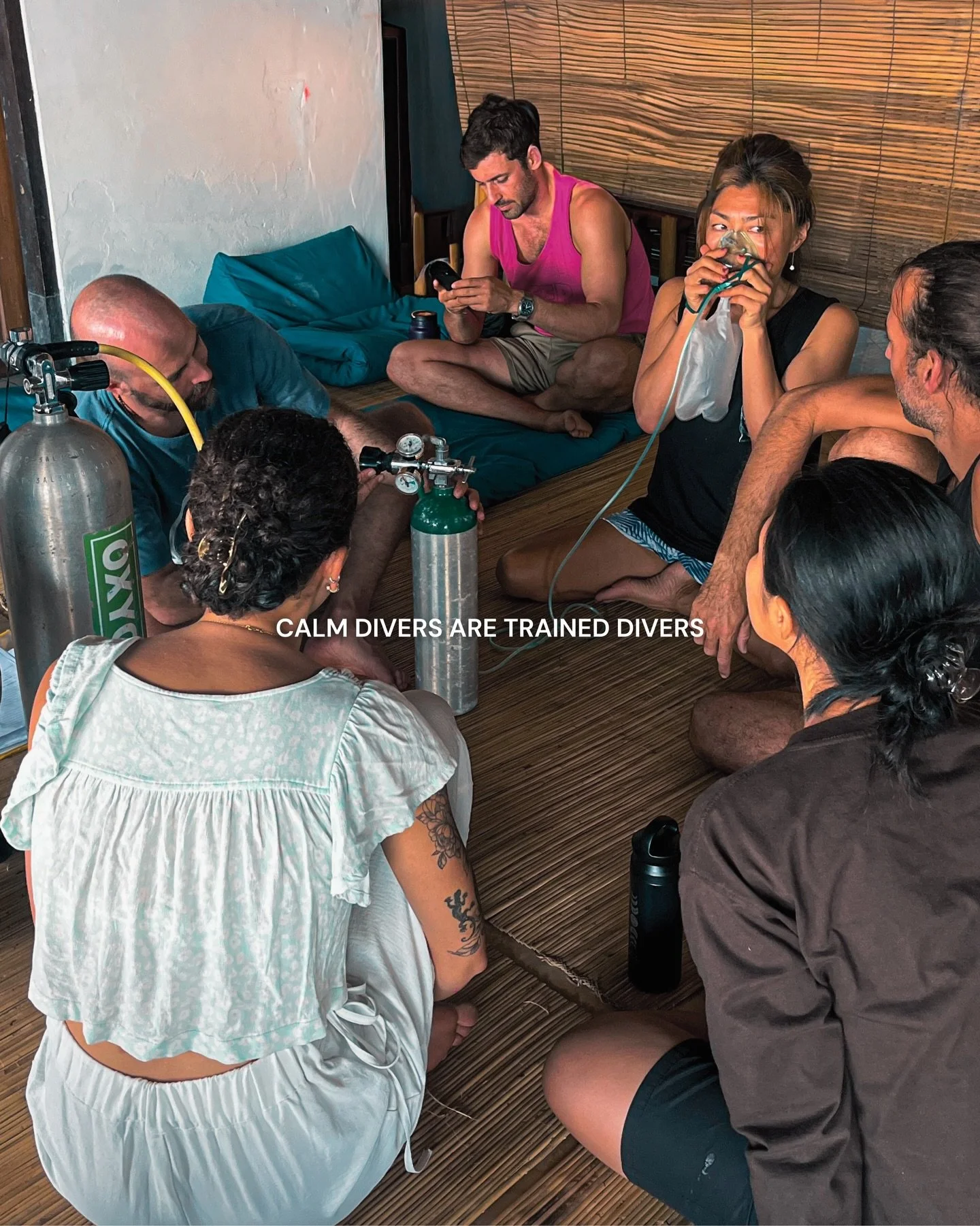 We dive regularly, so we refresh regularly. Safety is not something you learn once and forget. 

Keeping our oxygen provider and rescue skills fresh is part of being responsible divers. 

Grateful for another workshop at @apneistafreediving