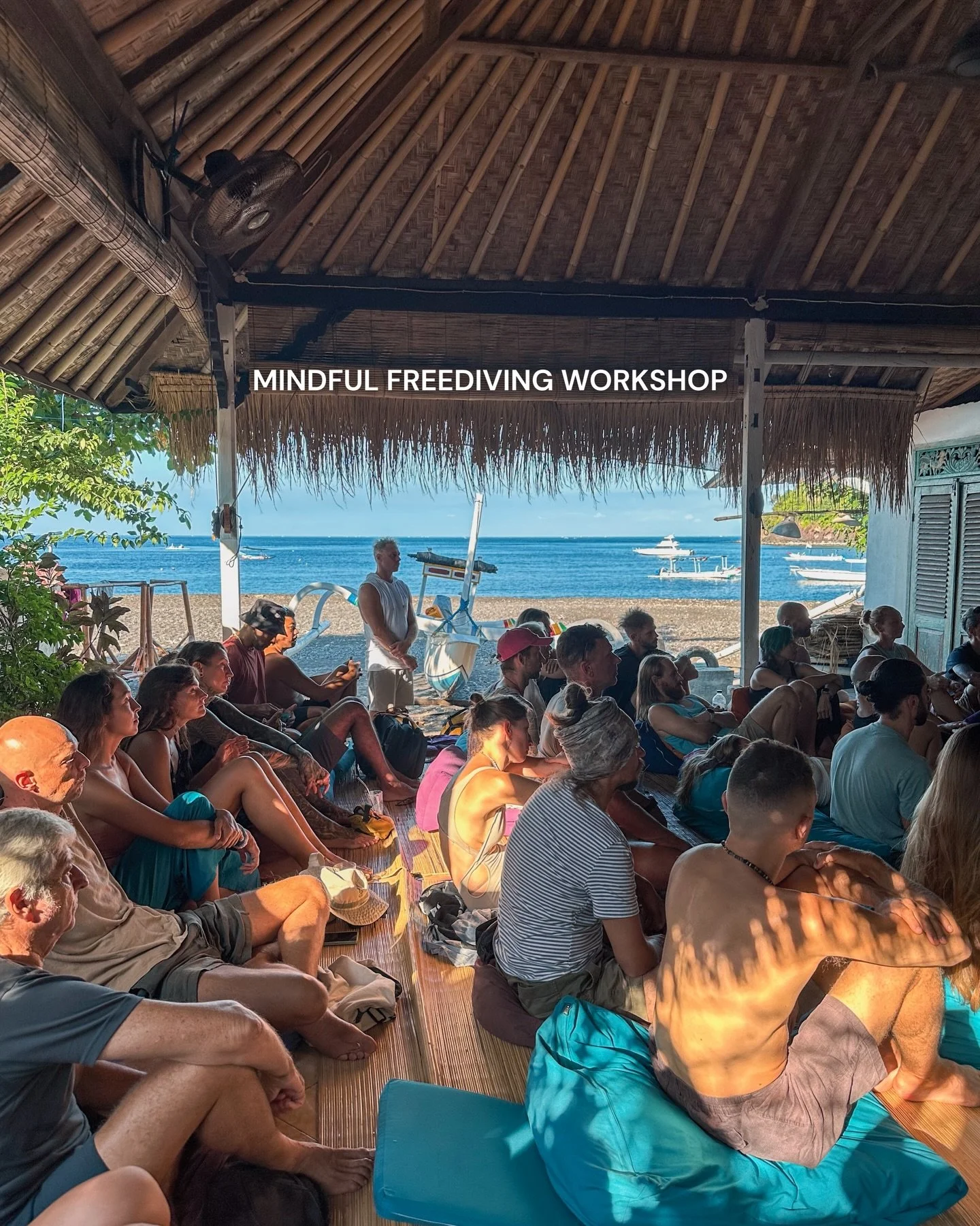 We had the chance to host @gkreivenas from @touchdown_space for a special workshop on &ldquo;Mindful Freediving&rdquo;. 

We explored what actually happens to the mind and body underwater&hellip;
How the mind quiets, how the body softens.

And more i