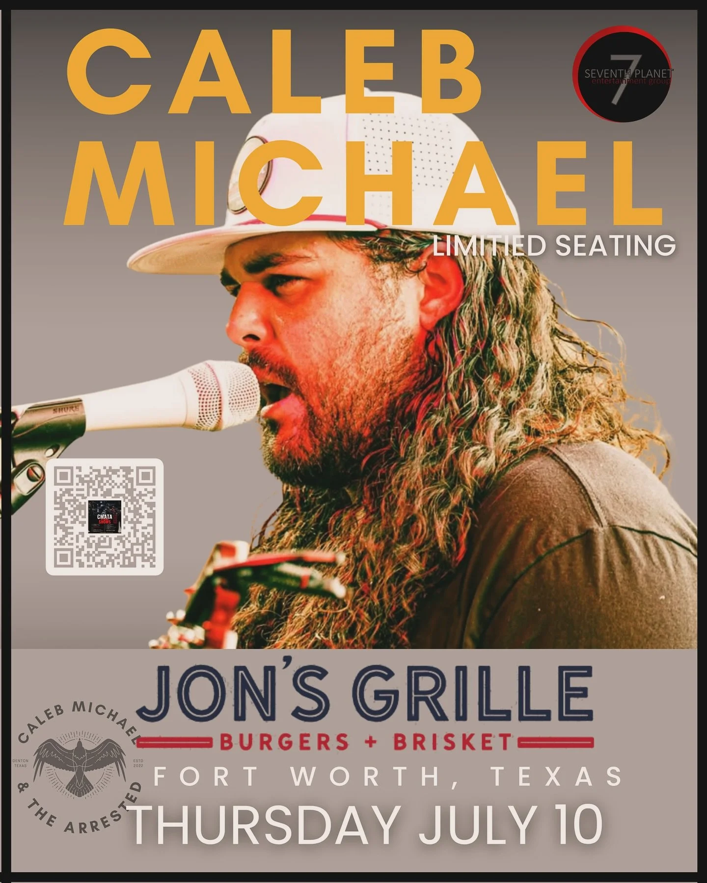 Headed Back for an Acoustic Set at one of my favorite spots in Panther City! You never know who might pop in at ol&rsquo; @jonsgrille ! Best Food and Drink Service around! 
See you Thursday, July, 10th!