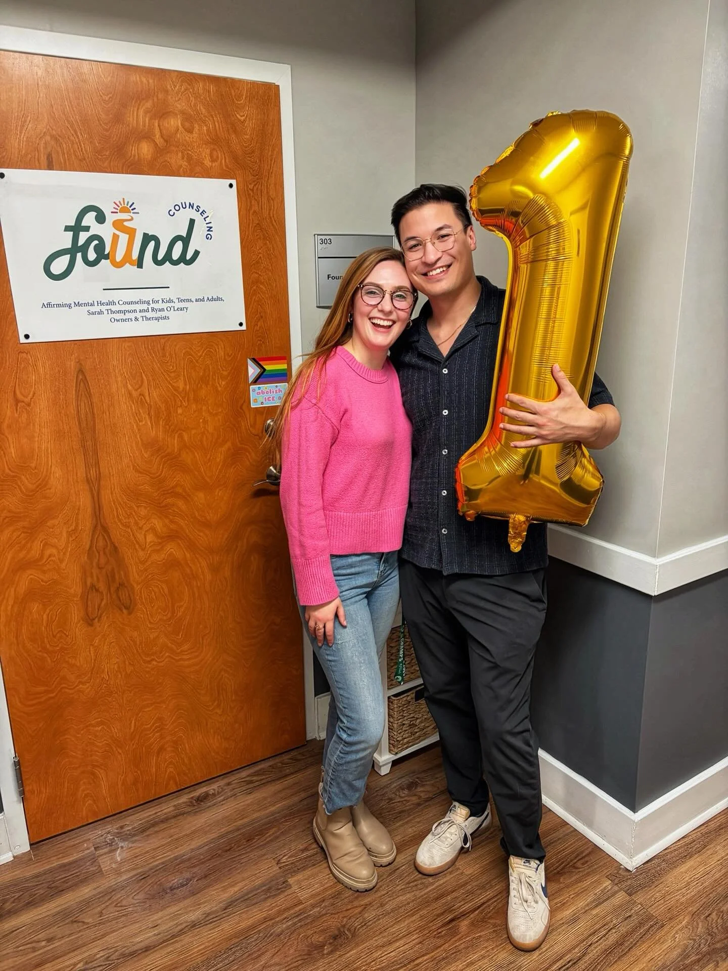 One whole year old 🥹
Yesterday, Ryan and I celebrated Found Counseling turning one with incredible friends and colleagues. Watching our community gather to connect, laugh, and support one another meant everything.
This year has grown us as a practic